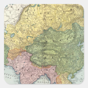 Asia 44 square sticker