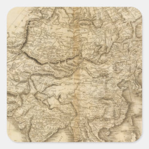 Asia 7 square sticker