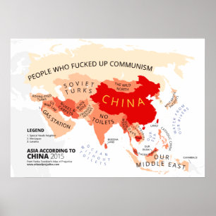 Asia According to China Poster
