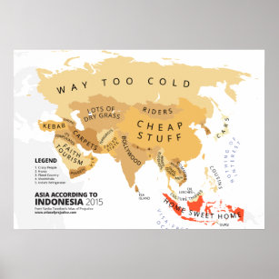 Asia According to Indonesia Poster