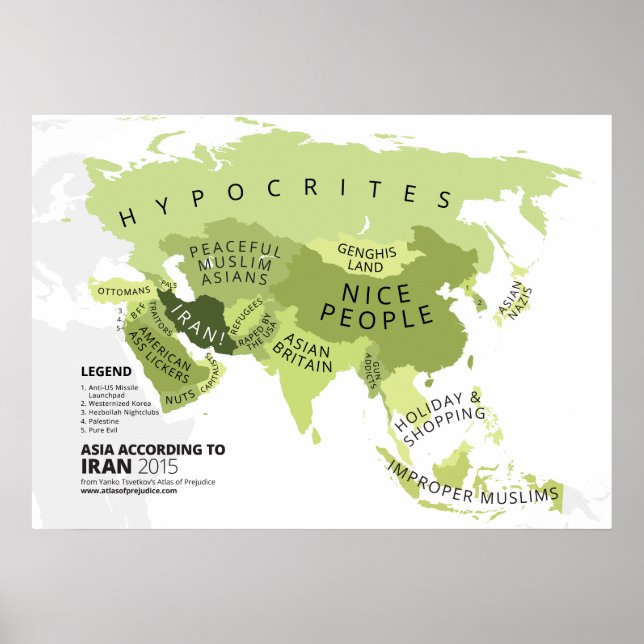 Asia According to Iran Poster (Front)