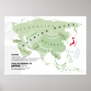 Asia According to Japan Poster
