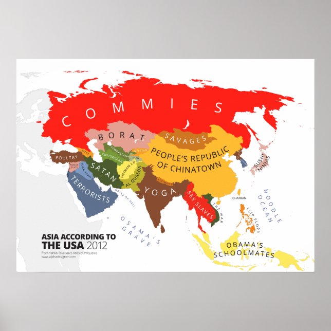 Asia According to the USA Poster (Front)