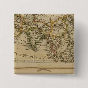 Asia, Africa 15 Cm Square Badge