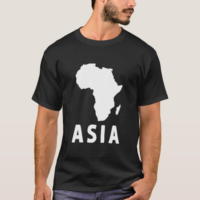 Asia Africa Oddly Specific Gag Weird Dark Humour J T-Shirt (Front)