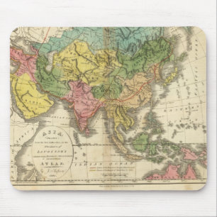 Asia and Empire of Genghis Kahn Mouse Mat