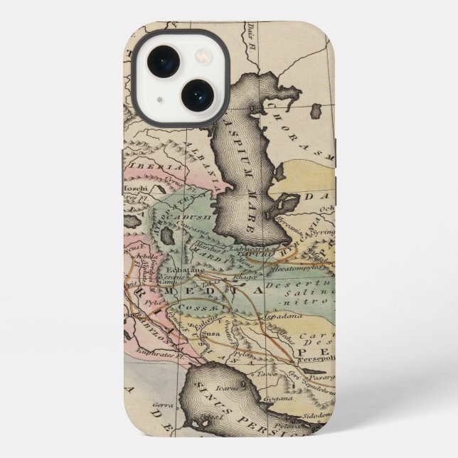 Asia Atlas Map iPhone Case (Back)