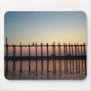 Asia, Burma (Myanmar)  Silhouette of U Bien's Mouse Mat