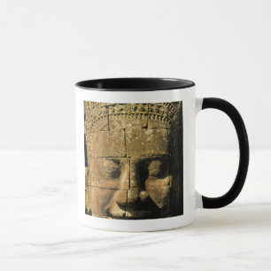 Asia, Cambodia, Siem Reap. Angkor Thom, heads of 2 Mug