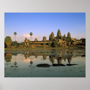 Asia, Cambodia, Siem Reap. Angkor Wat. 2 Poster