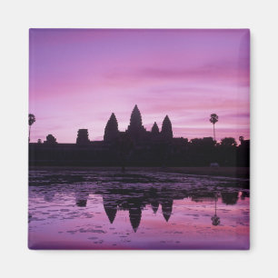 Asia, Cambodia, Siem Reap, Angkor Wat (b. 12th 2 Magnet