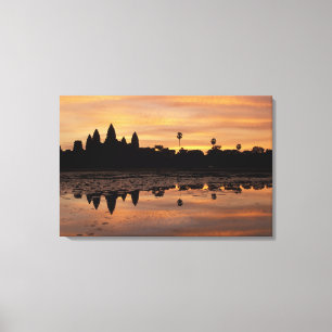 Asia, Cambodia, Siem Reap, Angkor Wat (b. 12th Canvas Print