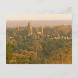 Asia, Cambodia, Siem Reap. Angkor Wat. Postcard