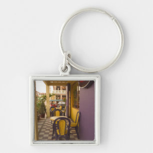 Asia, Cambodia, Siem Reap, coffee shop. Key Ring