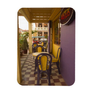 Asia, Cambodia, Siem Reap, coffee shop. Magnet