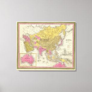 Asia Canvas Print