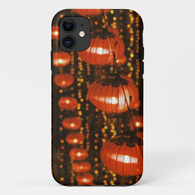 Asia, China, Beijing. Red Chinese lanterns, Case-Mate iPhone Case (Back)