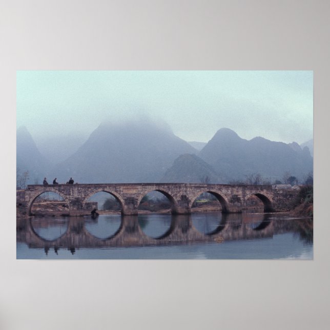 Asia, China, Guizhou, Anshuichang. Ancient Poster (Front)