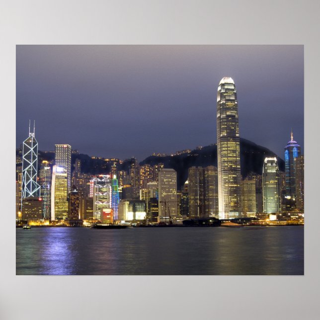 Asia, China, Hong Kong, city skyline and 2 Poster (Front)