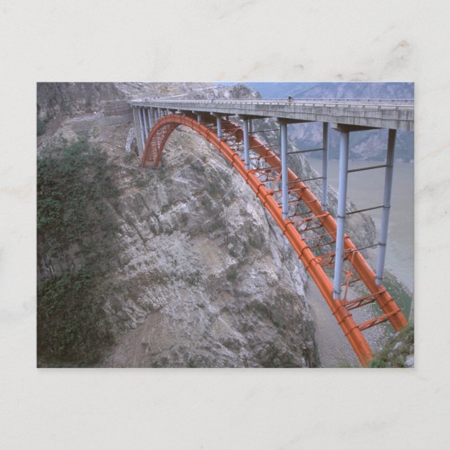 Asia, China, Yangtze River. Zigui to Men Tian Postcard (Front)