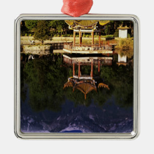 Asia, China, Yunnan, Dali. Cangshan Mountains Metal Tree Decoration