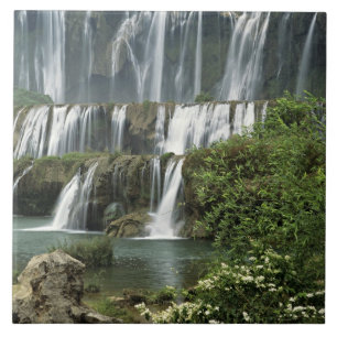 Asia, China, Yunnan Province, Qujing, Luoping Tile