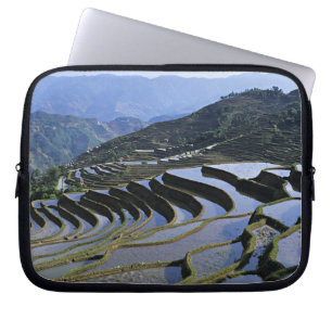 Asia, China, Yunnan, Yuanyang. Rugged Laptop Sleeve