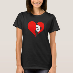 Asia Cute Love Panda Pun Bear Heart T-Shirt