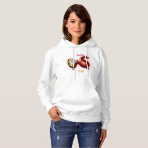 asia dragon color luck balances hoodie