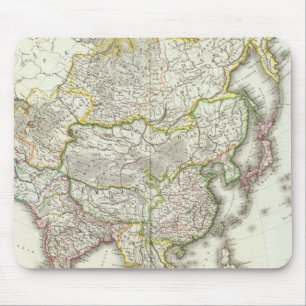 Asia Engraved Map Mouse Mat