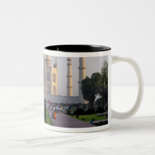 Asia, India, Uttar Pradesh, Agra. The Taj 3 Two-Tone Coffee Mug