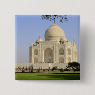 Asia, India, Uttar Pradesh, Agra. The Taj 7 15 Cm Square Badge