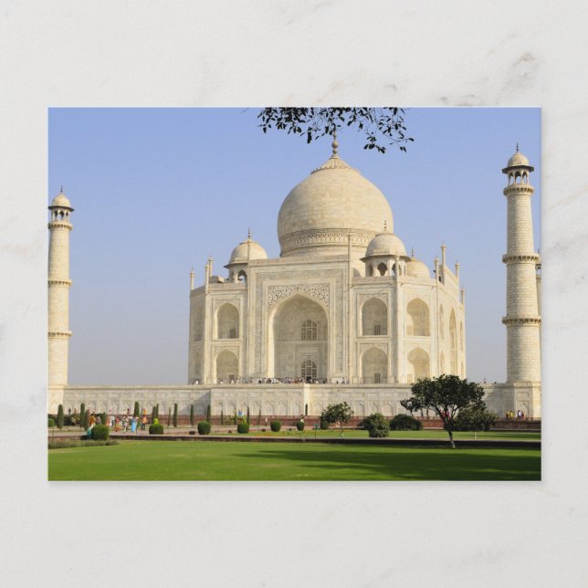 Asia, India, Uttar Pradesh, Agra. The Taj 7 Postcard (Front)