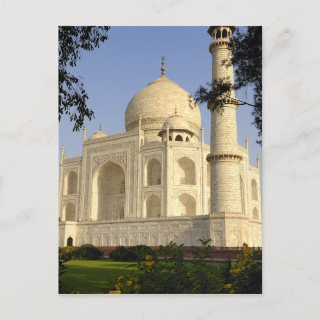 Asia, India, Uttar Pradesh, Agra. The Taj Postcard (Front)