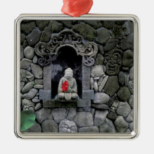 Asia, Indonesia, Bali. A shrine of Buddha Metal Tree Decoration