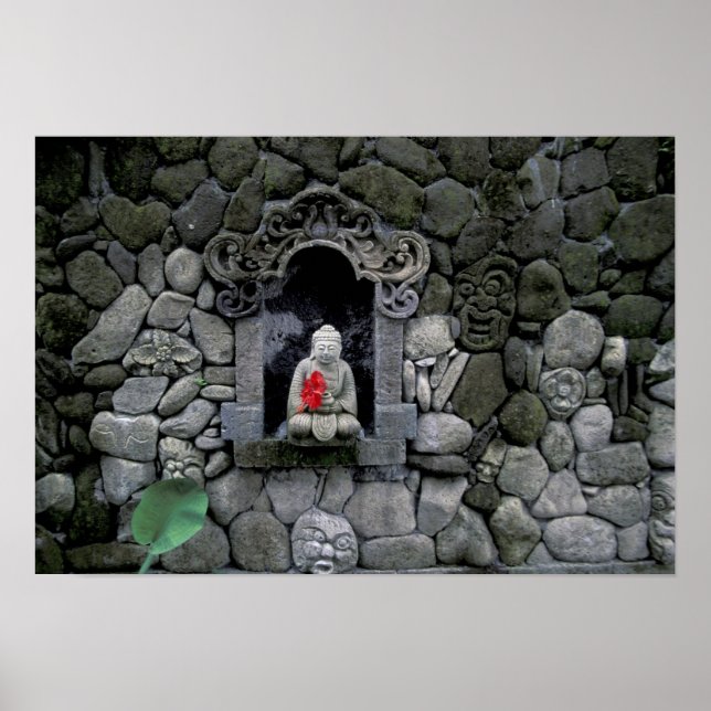 Asia, Indonesia, Bali. A shrine of Buddha Poster (Front)