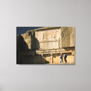 Asia, Iran, Persepolis.Tomb of Darius the Great. Canvas Print