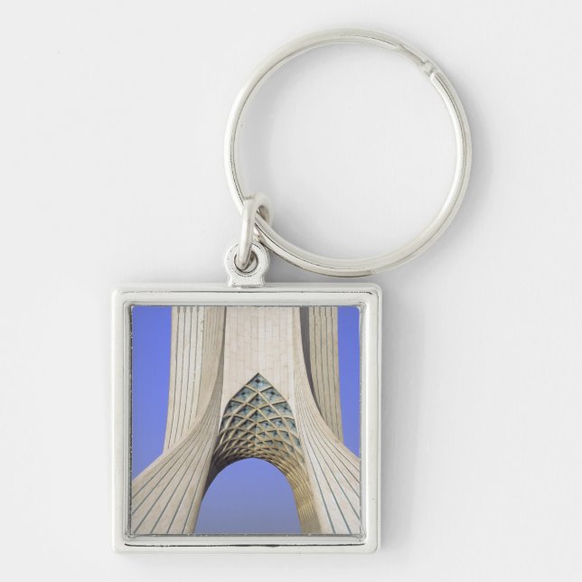 Asia, Iran, Tehran. Freedom Monument in Azadi Key Ring (Front)
