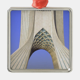 Asia, Iran, Tehran. Freedom Monument in Azadi Metal Tree Decoration