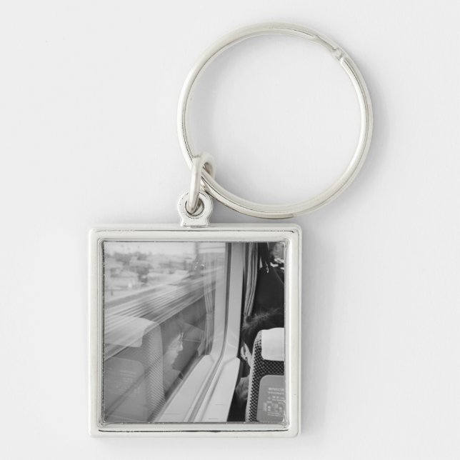 Asia, Japan. Aboard the Shinkansen Bullet Train Key Ring (Front)