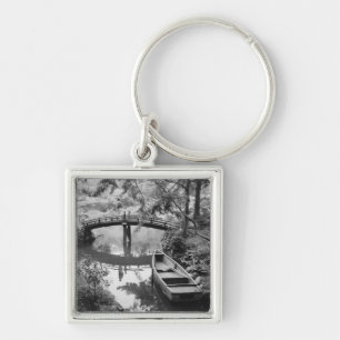 Asia, Japan, Hiroshima. Detail of Shukkei, en 2 Key Ring