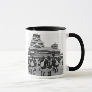 Asia, Japan, Kumamoto. Schoolchildren at Mug