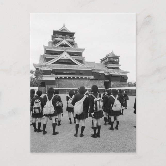 Asia, Japan, Kumamoto. Schoolchildren at Postcard (Front)