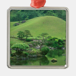 Asia, Japan, Kumamoto, Suizenji Koen Metal Tree Decoration
