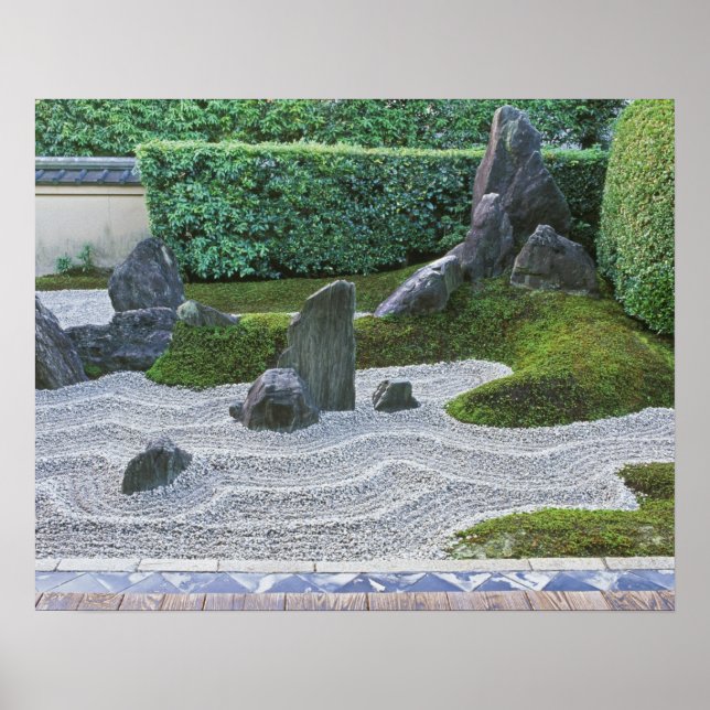 Asia, Japan, Kyoto, Daitokuji Temple, Zuiho-in Poster (Front)