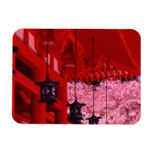 Asia, Japan, Kyoto, Heian shrine in spring. Magnet