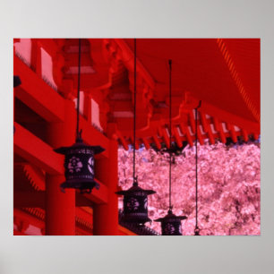 Asia, Japan, Kyoto, Heian shrine in spring. Poster