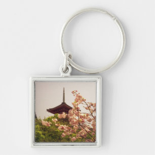 Asia, Japan, Kyoto, Kiyomizu temple in spring Key Ring