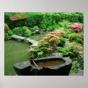 Asia, Japan, Kyoto. Zen Garden Poster