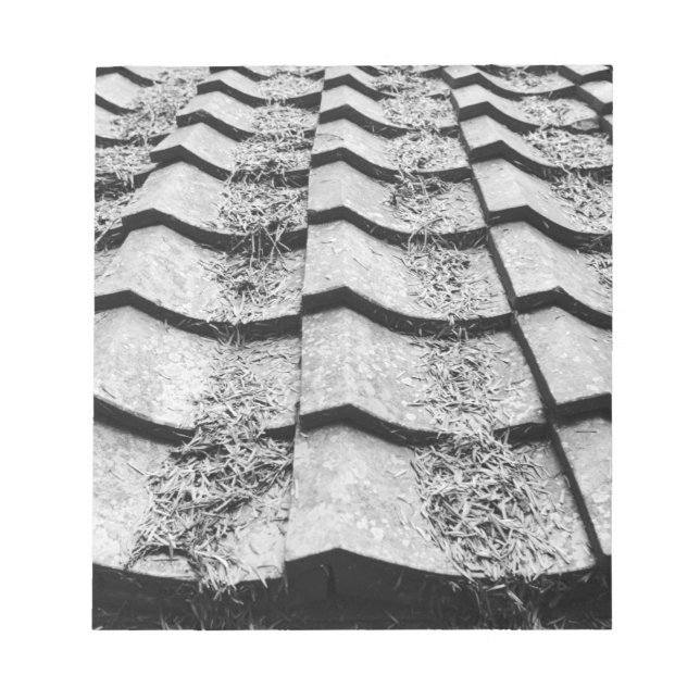 Asia, Japan, Miyajima. Clay roof detail Notepad (Front)